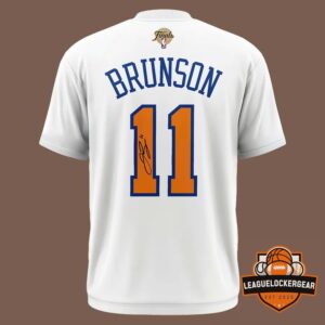 Knicks Jalen Brunson Eastern Conference Finals MVP Signed T-Shirt