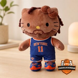 New York Knicks Jalen Brunson Hello Kitty Plush Toy
