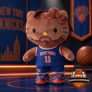 New York Knicks Jalen Brunson Hello Kitty Plush Toy