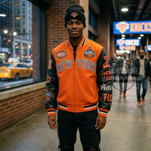 New York Knicks2026 Collar Baseball Jacket