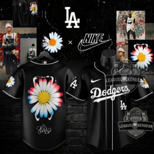 New York Yankees G-DRAGON Daisy Flower Baseball Jersey