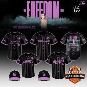 New York Yankees Kesha The Freedom Tour Baseball Jersey