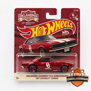 Oklahoma Sooners 131st Anniversary Hot Wheels 1967 Chevrolet Camaro Die-Cast Car