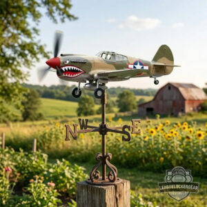 Warhawk Flying Tigers Shark Mouth Airplane Weathervane