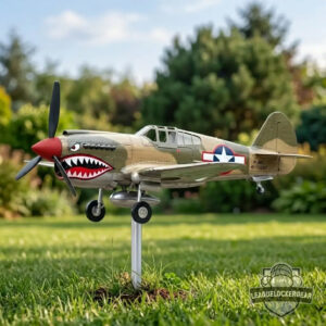 Warhawk Flying Tigers Shark Mouth Airplane Weathervane