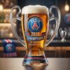 Paris Saint-Germain 2026 UEFA Champions League Troply Beer Glass