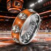 Philadelphia Flyers NHL Believe Silver Tungsten Ring