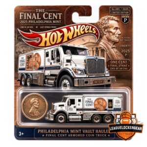 Hot Wheels Philadelphia Mint Vault Hauler Final Cent Armored Coin Truck
