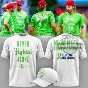 Philadelphia Phillies Mental Health Awareness Month Strike Out The Stigma T-Shirt