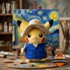 Pokemon Pikachu Van Gogh Museum Plush Toy