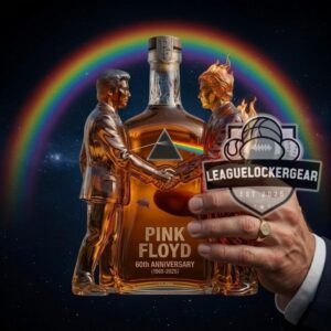 Pink Floyd 60th Anniversary Wish You Were Here Dark Side Moon Animals Whiskey Bottle