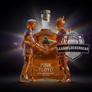 Pink Floyd 60th Anniversary Wish You Were Here Dark Side Moon Animals Whiskey Bottle