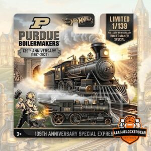 Purdue Boilermakers 139th Anniversary Hot Wheels Collectible Car