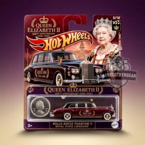 Queen Elizabeth II 100th Anniversary Rolls-Royce Phantom V Royal State Limousine Hot Wheels Car