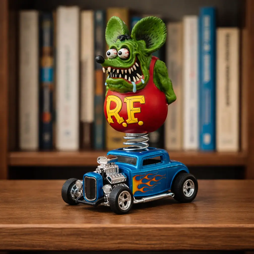 Rat Fink Kustom Kulture Hot Rod Bobblehead - LeagueLockerGear