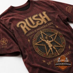 RUSH 58th Anniversary Legends of Progressive Rock T-Shirt