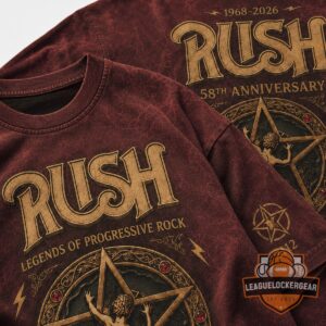 RUSH 58th Anniversary Legends of Progressive Rock T-Shirt