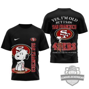 San Francisco 49ers Snoopy Thank You For The Memories T-Shirt