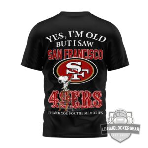 San Francisco 49ers Snoopy Thank You For The Memories T-Shirt