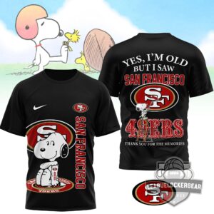 San Francisco 49ers Snoopy Thank You For The Memories T-Shirt