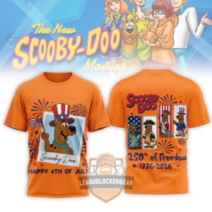 Scooby-Doo 250th of Freedom 1776-2026 4th of July Patriotic T-Shirt