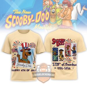Scooby-Doo 250th of Freedom 1776-2026 4th of July Patriotic T-Shirt