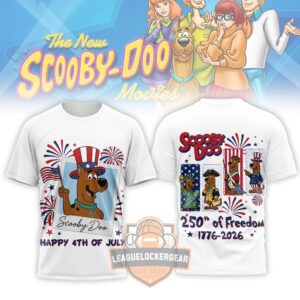 Scooby-Doo 250th of Freedom 1776-2026 4th of July Patriotic T-Shirt