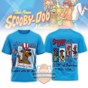 Scooby-Doo 250th of Freedom 1776-2026 4th of July Patriotic T-Shirt