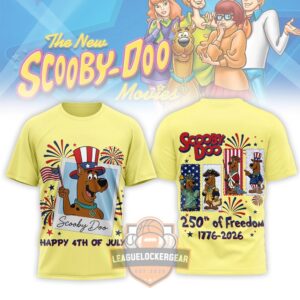 Scooby-Doo 250th of Freedom 1776-2026 4th of July Patriotic T-Shirt