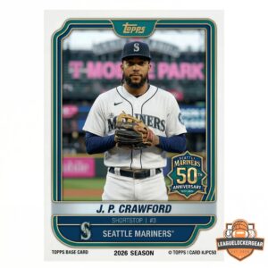 Seattle Mariners 50th Anniversary 1977-2027 MLB Trading Cards