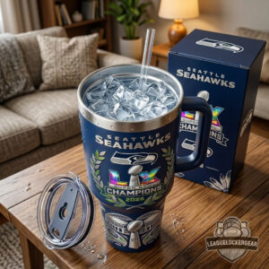 Seattle Seahawks Super Bowl LX Champions 2026 Tumbler with Handle