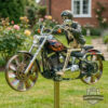 Skeleton Rider Harley-Davidson Motorcycle Wind Spinner