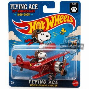 Snoopy Flying Ace 75th Anniversary Hot Wheels Die-cast Biplane