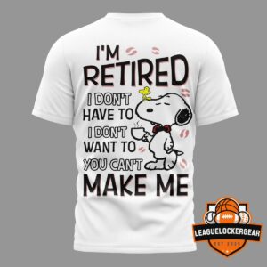 Snoopy I'm Retired America T-Shirt
