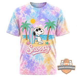 Snoopy Pastel Beach Road Trip Snoopy Days T-Shirt