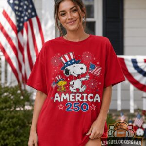 Snoopy Peanuts Gang America 250th Anniversary T-Shirt
