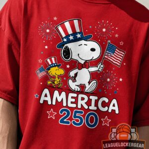 Snoopy Peanuts Gang America 250th Anniversary T-Shirt