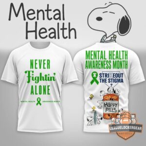 Snoopy Peanuts Mental Health Awareness Month T-Shirt