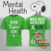 Snoopy Peanuts Mental Health Awareness Month T-Shirt