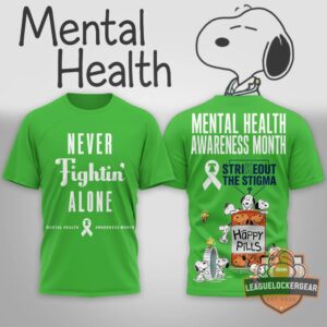 Snoopy Peanuts Mental Health Awareness Month T-Shirt