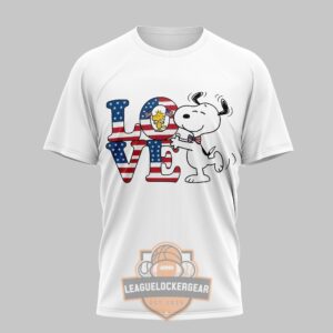 Snoopy Peanuts One Nation Under God For 250 Years T-Shirt