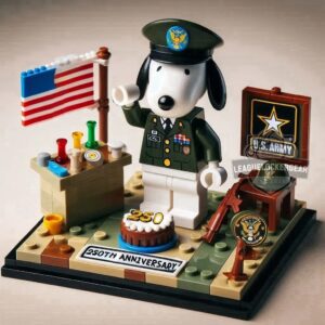 Snoopy US Navy 250th Anniversary Lego Building Set