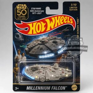 Star Wars 50th Anniversary 1977-2027 Millennium Falcon Hot Wheels Die-cast Model