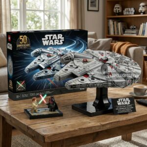 Star Wars 50th Anniversary Millennium Falcon Brick Set