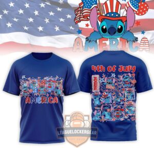 Stitch 4th of July Patriotic T-Shirt