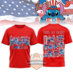 Stitch 4th of July Patriotic T-Shirt