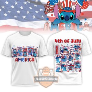 Stitch 4th of July Patriotic T-Shirt