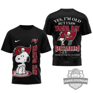 Tampa Bay Buccaneers Snoopy Thank You For The Memories T-Shirt