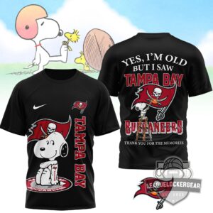 Tampa Bay Buccaneers Snoopy Thank You For The Memories T-Shirt