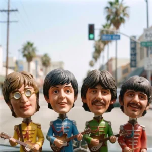 The Beatles Sgt. Pepper's Dashboard Bobblehead Set